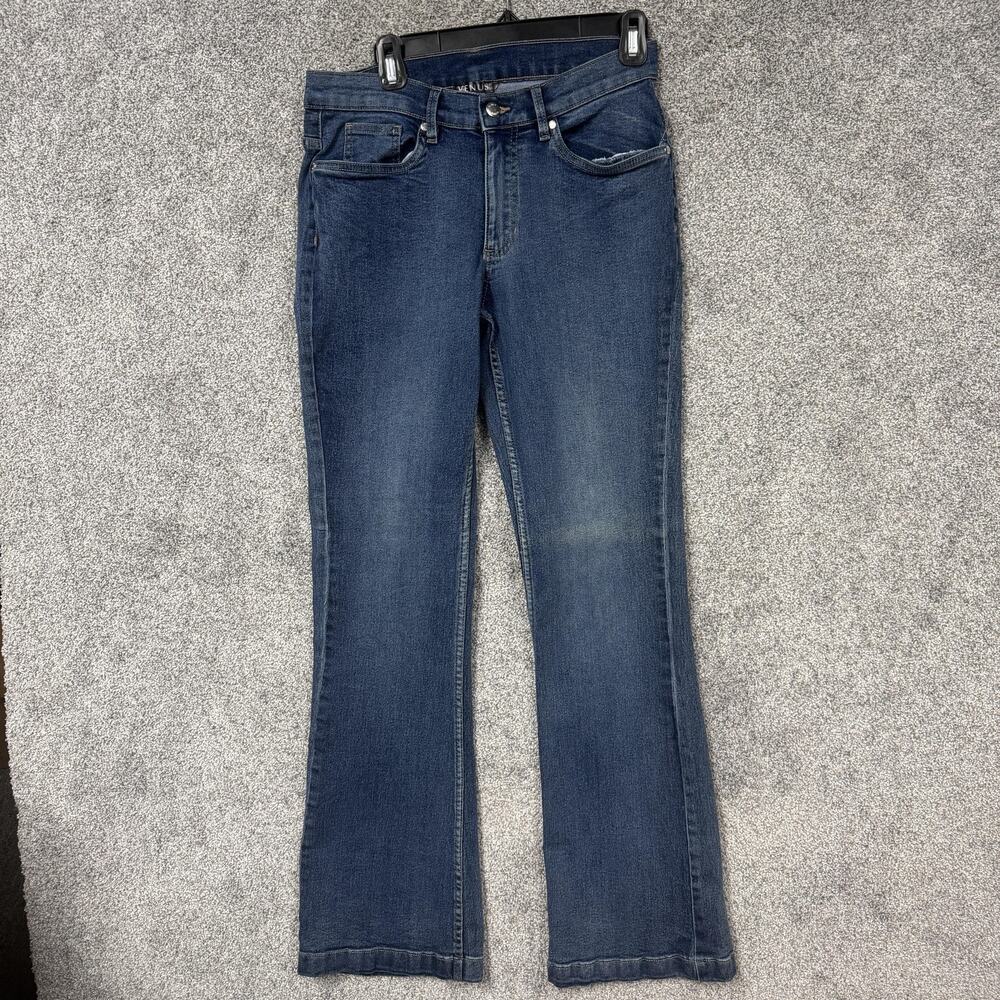 Venus Straight Jeans 6R 30x32 Blue Stretch Minimalist Clean Girl Normcore
